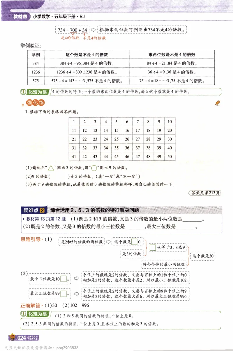 26春《教材帮》人教数学五下_26春人教版数学三下_09、练习题+试卷合集_-26春《教材帮》_26春《教材帮》人教数学5下