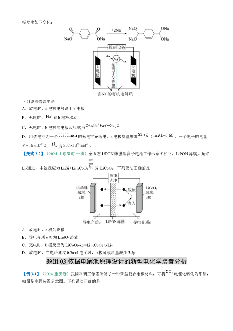 题型12新型电化学装置（原卷版）_05高考化学_2025年新高考资料_二轮复习_2025年高考化学二轮热点题型归纳与变式演练（新高考通用）340117718