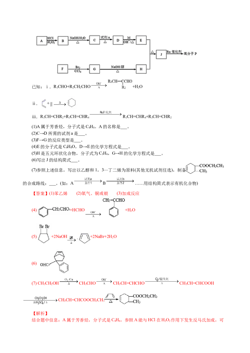 解密12有机化学基础(集训)(解析版)_05高考化学_新高考复习资料_2021新高考资料_高频考点解密2021年高考化学二轮复习讲义+分层训练4.7更新