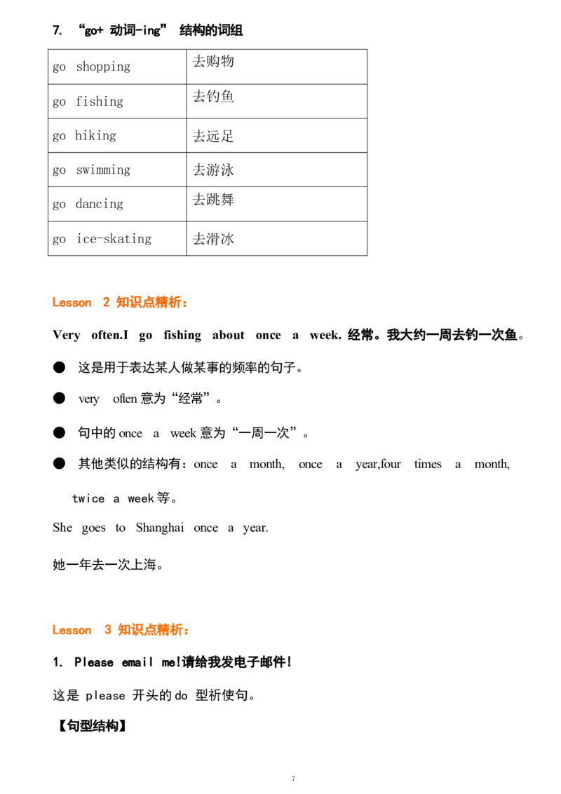 1_《小学各科知识点》_小学英语《知识梳理》3-6年级上下册_下册_开心版小学英语3-6年级下册_五下_unit5