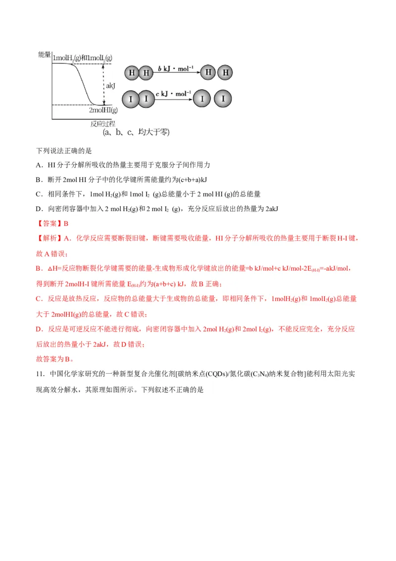 解密06化学反应与热能（讲义）-高频考点解密2022年高考化学二轮复习讲义+分层训练（全国通用）（解析版）_05高考化学_通用版（老高考）复习资料_2023年复习资料_二轮复习