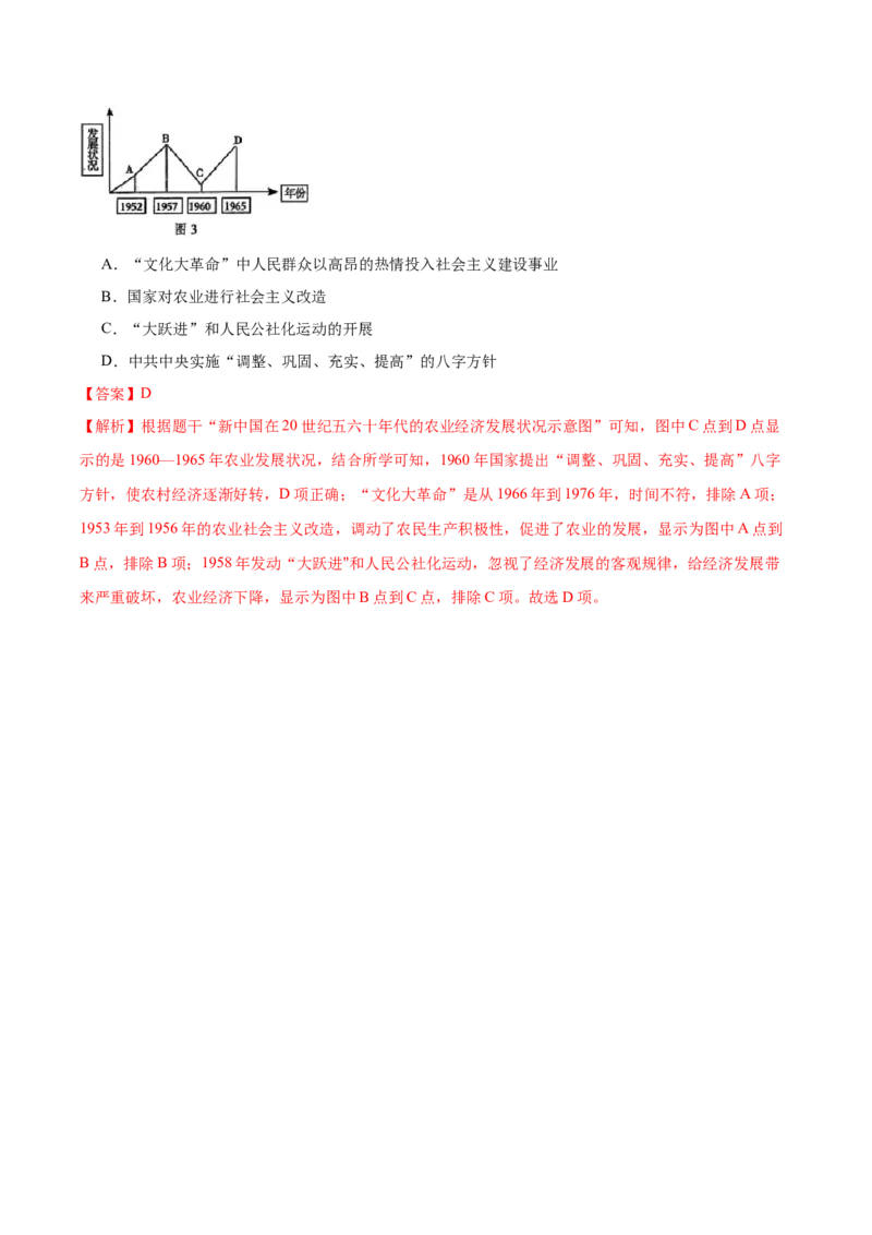 第5课艰辛探索与曲折发展（任务型分层作业）（解析版）_新八下历史_00、更新资料3月23日_第二套(4)_分层作业_新课标资料（看这里面）