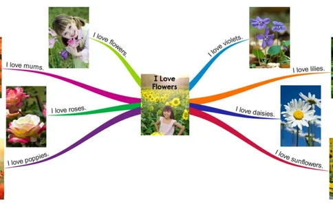 Iloveflowers_《小学思维导图》_思维导图语数英第二套_英语_思维导图_思维导图RAZA
