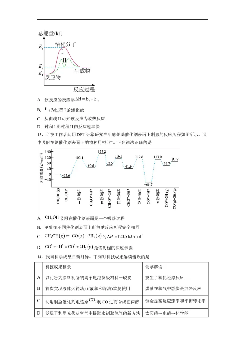 解密06化学反应与能量（分层训练）（原卷版）_05高考化学_通用版（老高考）复习资料_2023年复习资料_二轮复习_高频考点解密2023年高考化学二轮复习讲义+分层训练（全国通用）