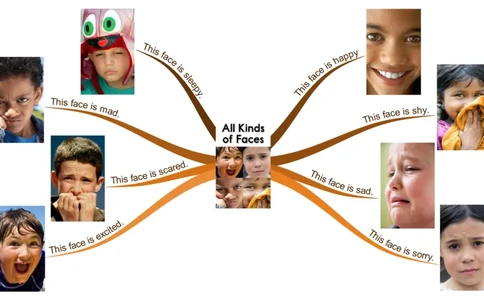 allkindsoffaces_《小学思维导图》_思维导图语数英第二套_英语_思维导图_思维导图RAZA