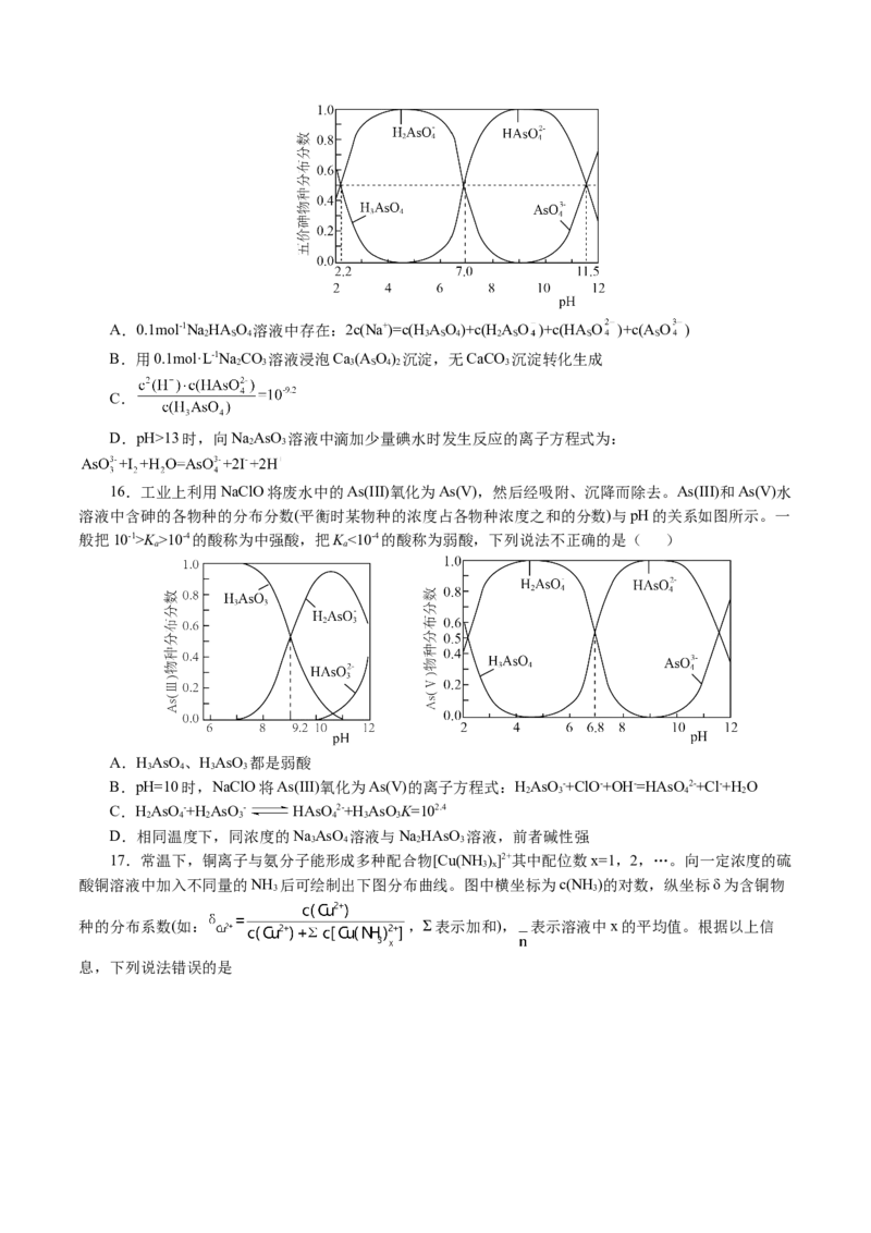 重难点突破电解质溶液的图像分析(原卷版)_05高考化学_2024年新高考资料_2.2024二轮复习_2024年高考化学二轮复习讲练测（新教材新高考）