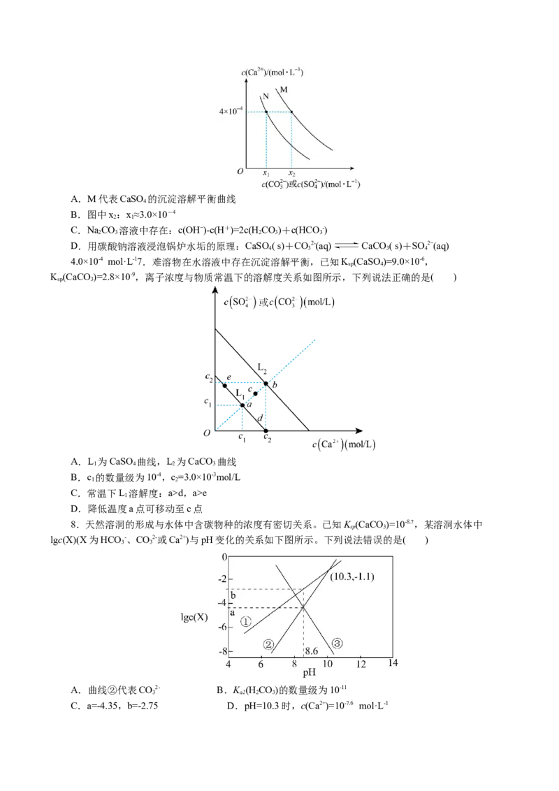 重难点突破电解质溶液的图像分析(原卷版)_05高考化学_2024年新高考资料_2.2024二轮复习_2024年高考化学二轮复习讲练测（新教材新高考）