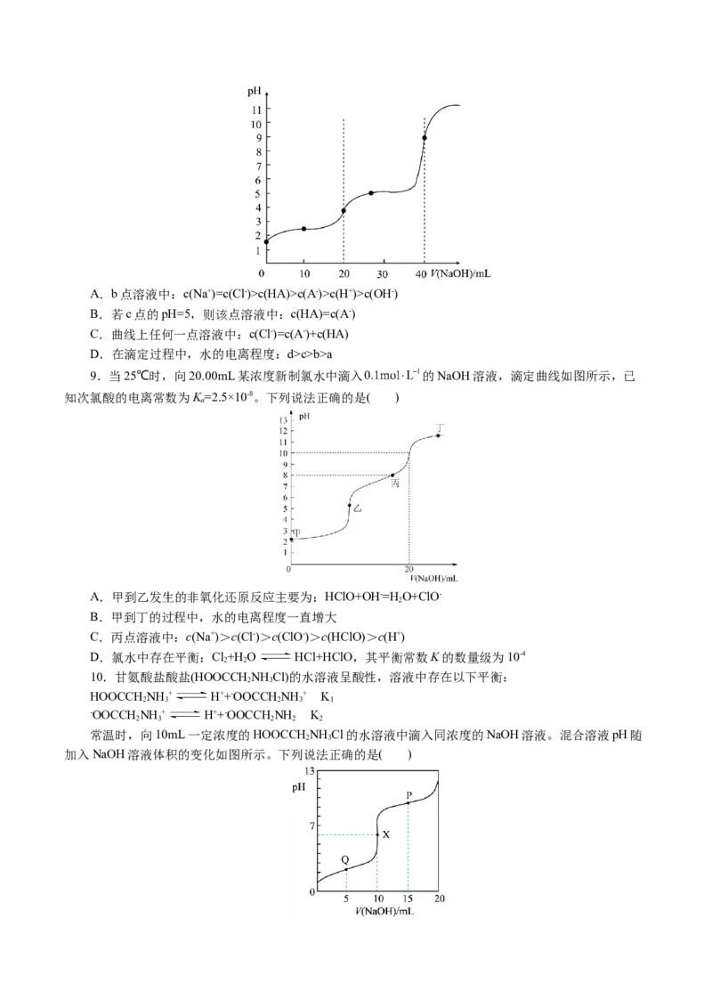 重难点突破电解质溶液的图像分析(原卷版)_05高考化学_2024年新高考资料_2.2024二轮复习_2024年高考化学二轮复习讲练测（新教材新高考）