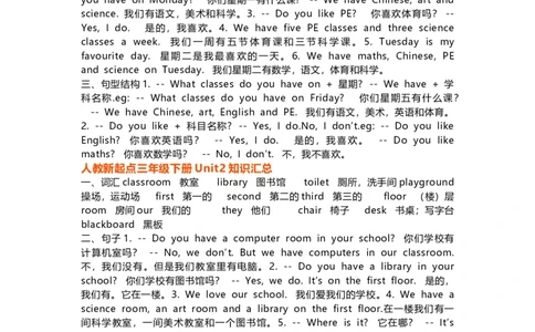 人教版新起点英语3年级下册知识点归纳_《小学各科知识点》_小学英语《知识梳理》3-6年级上下册_下册_人教新起点版小学英语1-6年级下册