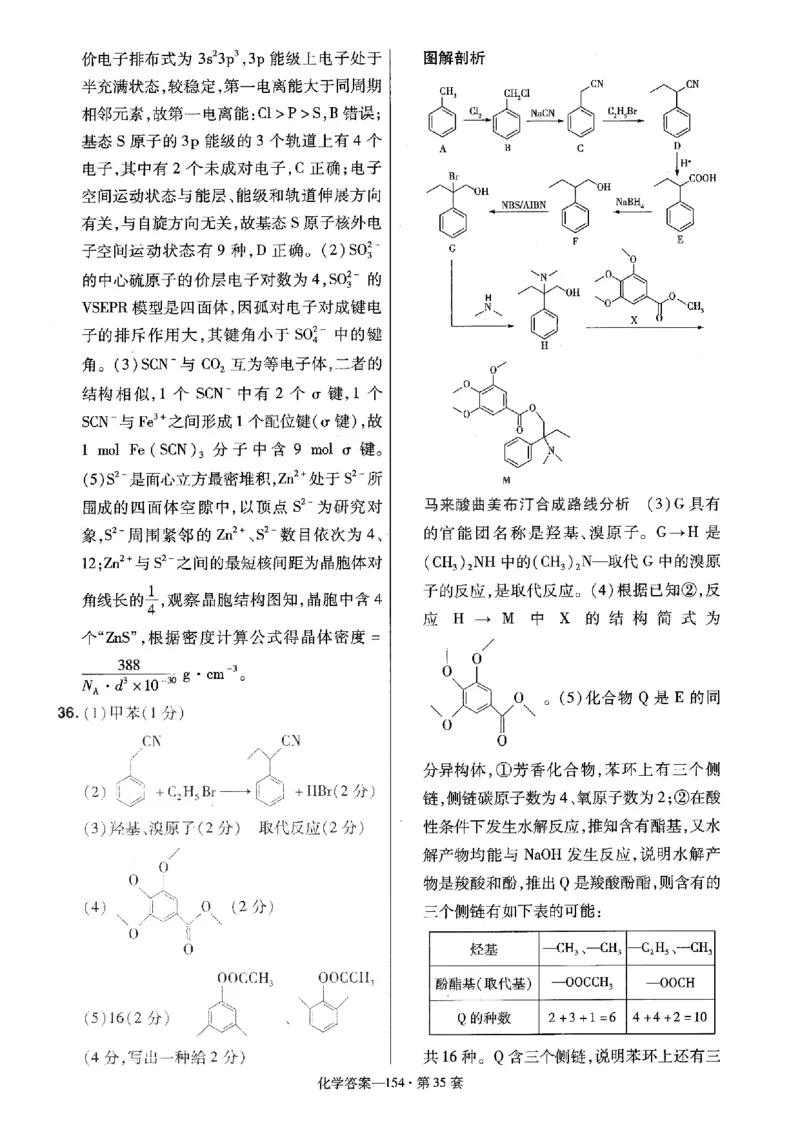 金考卷优秀模拟试卷汇编45套全国卷化学答案_05高考化学_高考模拟题_全国课标版_化学全国卷2023金考卷