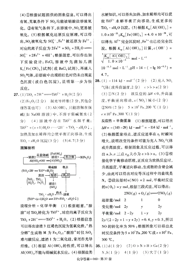金考卷优秀模拟试卷汇编45套全国卷化学答案_05高考化学_高考模拟题_全国课标版_化学全国卷2023金考卷