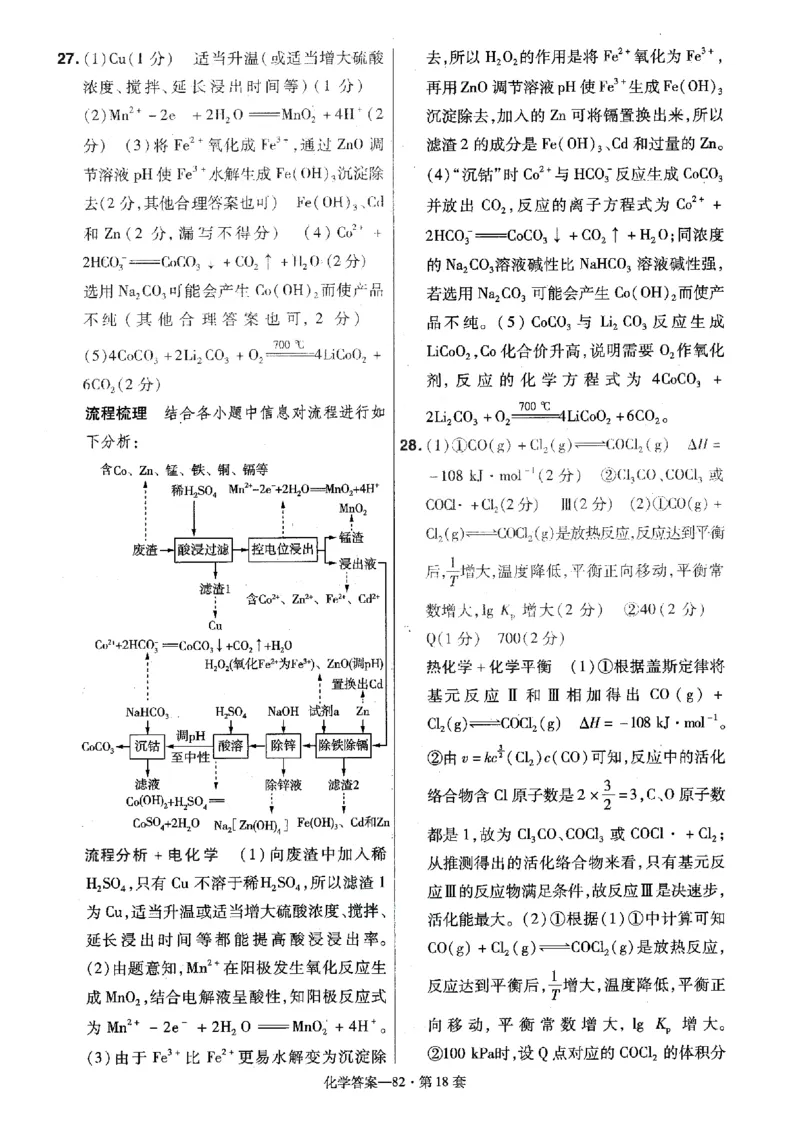 金考卷优秀模拟试卷汇编45套全国卷化学答案_05高考化学_高考模拟题_全国课标版_化学全国卷2023金考卷