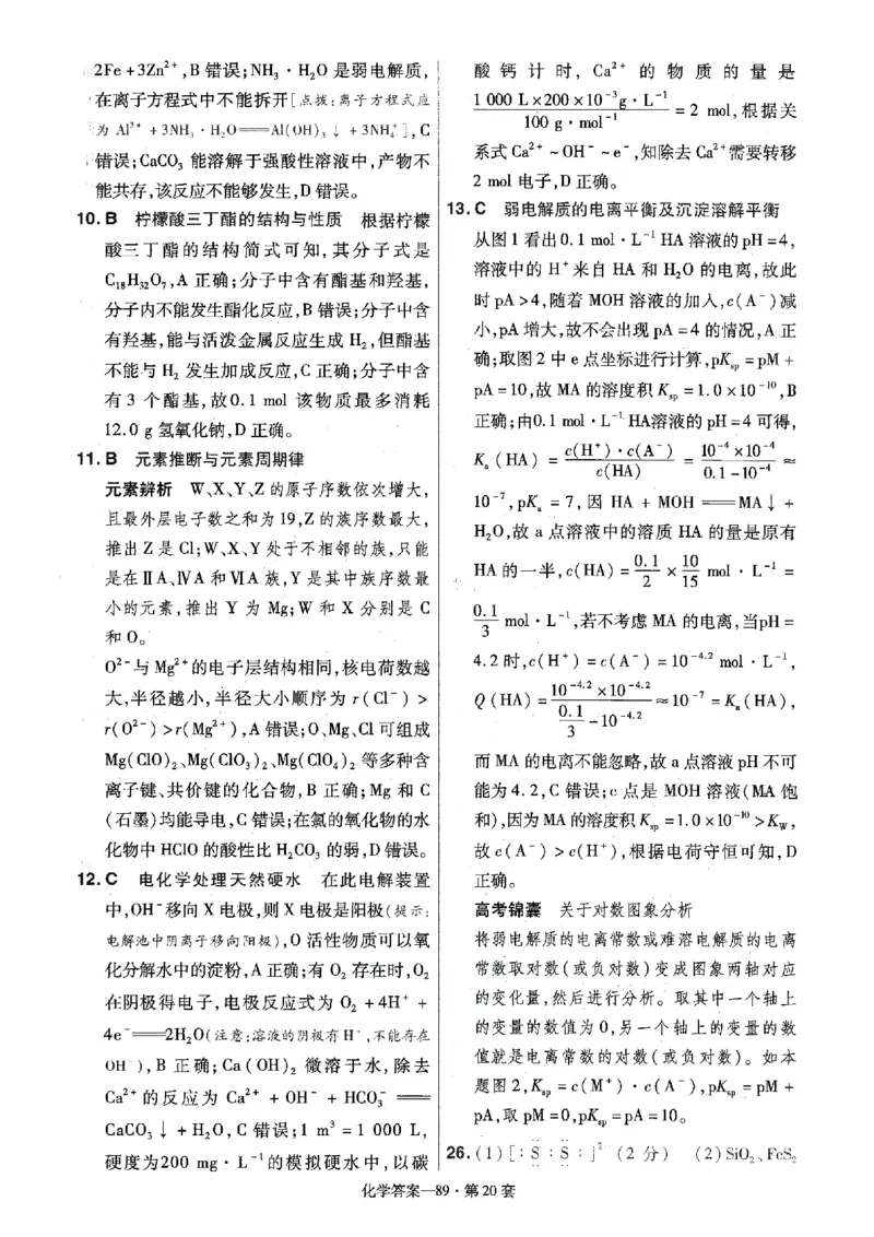 金考卷优秀模拟试卷汇编45套全国卷化学答案_05高考化学_高考模拟题_全国课标版_化学全国卷2023金考卷