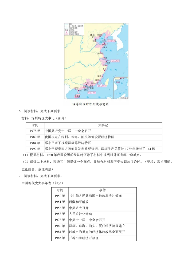 八下期末复习（论述题）解题指导+专项50练（学生版）_新八下历史_00、更新资料3月23日_第二套(4)_期末专项复习-U269_2025版