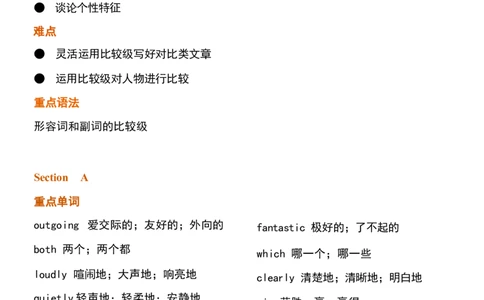 1_24秋《初中各科知识点梳理》_初中英语《知识梳理》7-9年级上下册_重点知识_人教版初中英语_上册_八上_UNIT3