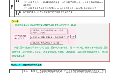 第一单元中华人民共和国的成立和巩固（知识清单）-部编版）_新八下历史_00、更新资料3月23日_第二套(4)_知识总结