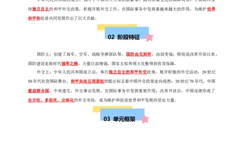 第五单元国防建设与外交成就（知识清单）-八年级历史下册（统编版）_新八下历史_00、更新资料3月23日_第二套(4)_单元知识复习专项-U89_2025版
