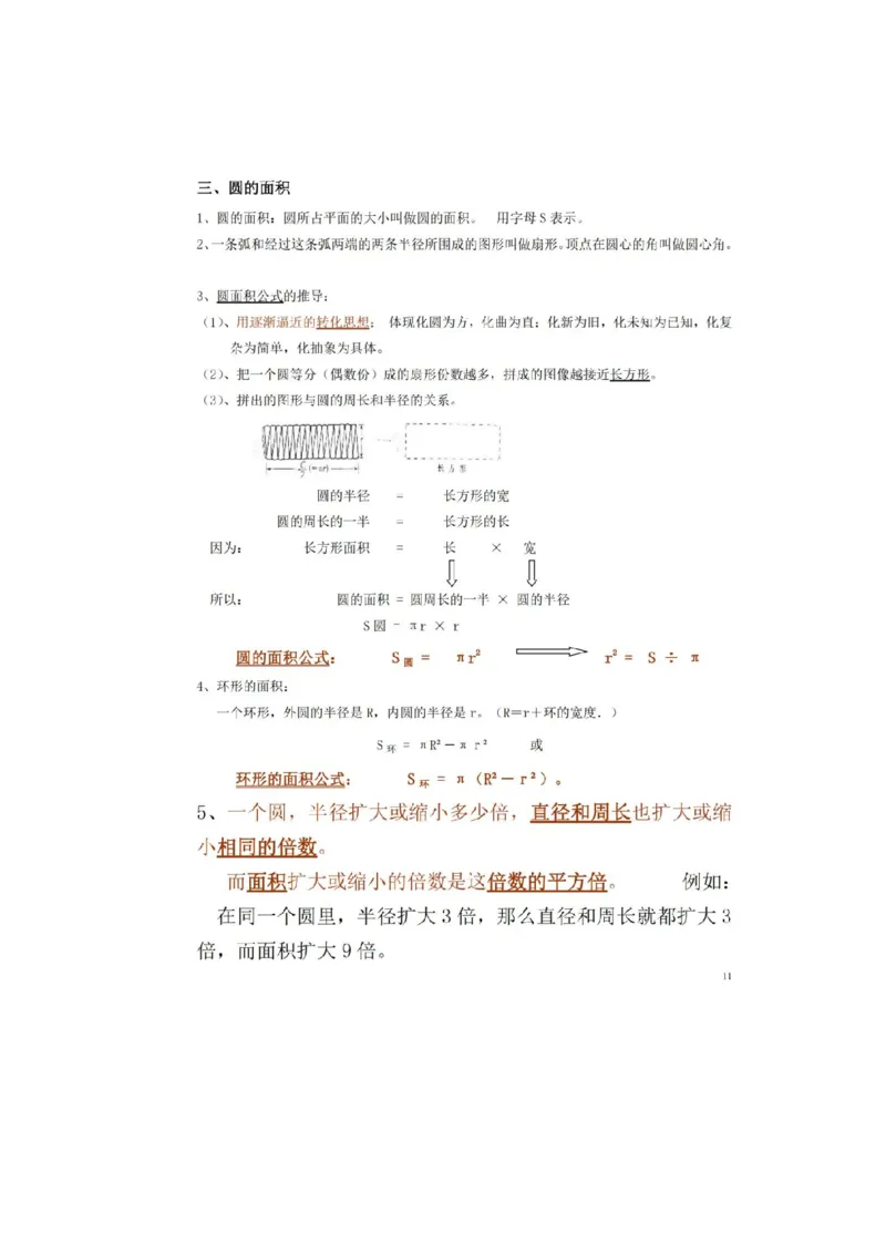 人教版数学六年级上册知识点汇总_《小学各科知识点》_小学数学《知识梳理》1-6年级上下册_上册_人教版小学数学1-6年级上册知识汇总
