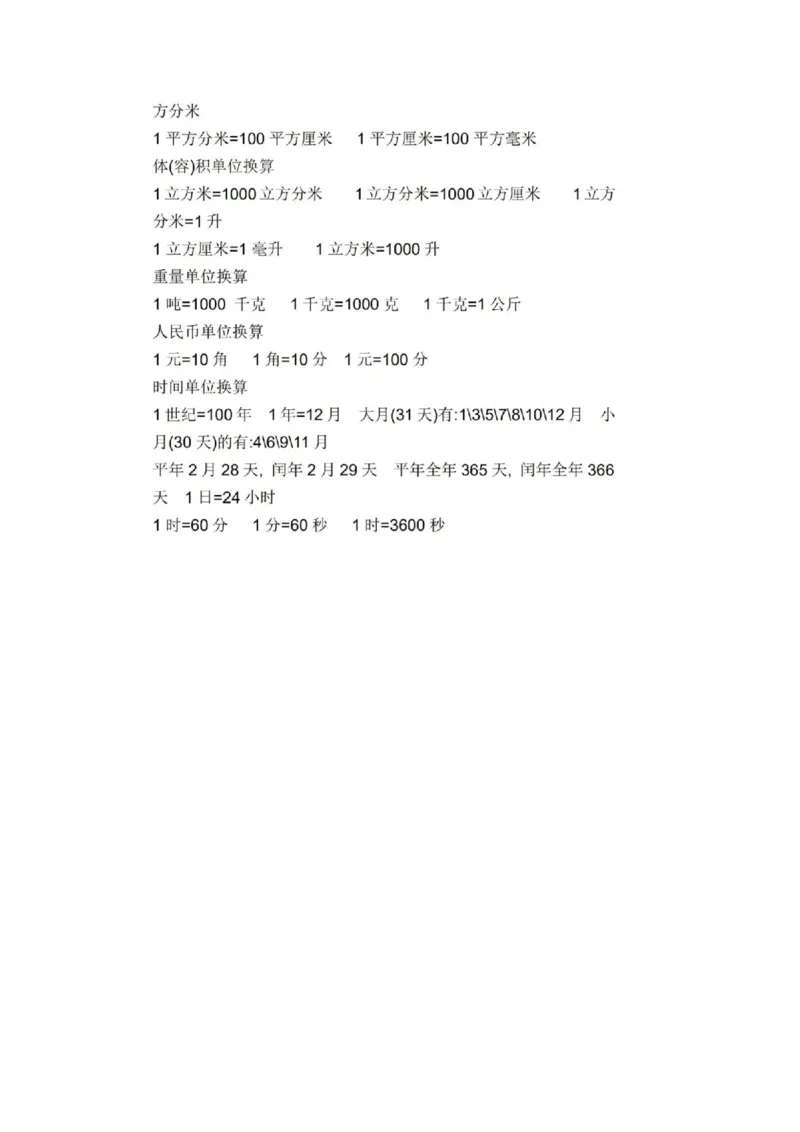 人教版数学六年级上册知识点汇总_《小学各科知识点》_小学数学《知识梳理》1-6年级上下册_上册_人教版小学数学1-6年级上册知识汇总