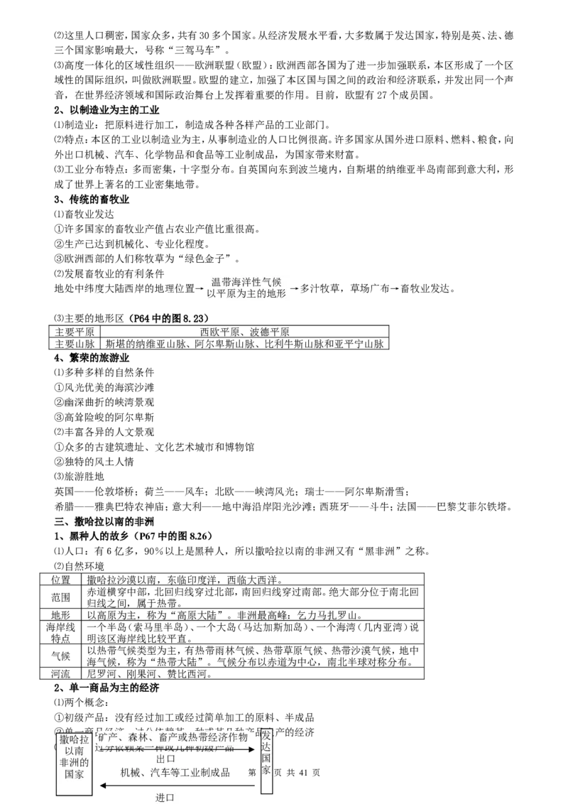（超详）初中地理知识点归纳汇总_小初高知识点归纳汇总