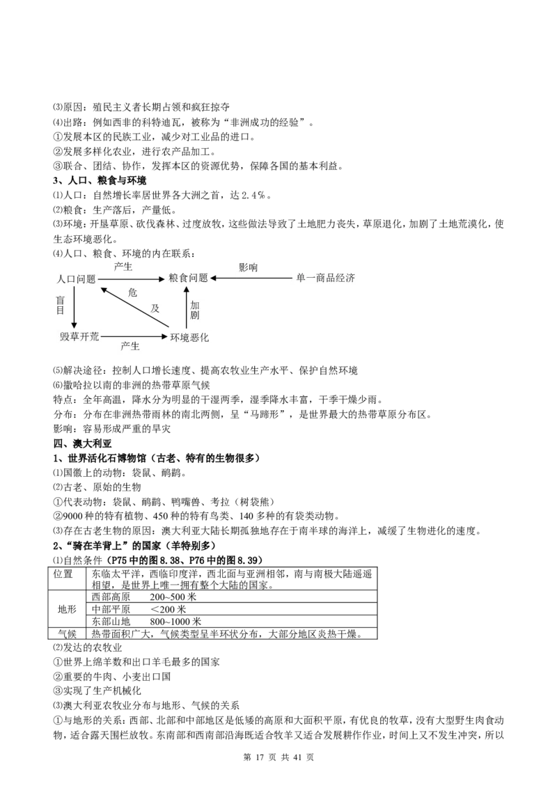 （超详）初中地理知识点归纳汇总_小初高知识点归纳汇总