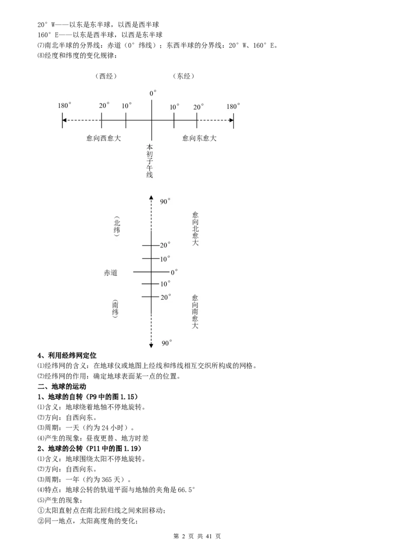 （超详）初中地理知识点归纳汇总_小初高知识点归纳汇总