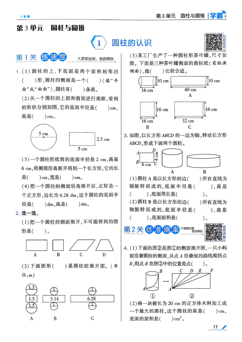 26春六下五星学霸数学人教_26春人教版数学三下_09、练习题+试卷合集_-26春《五星学霸》_26春《五星学霸》数学RJ6下