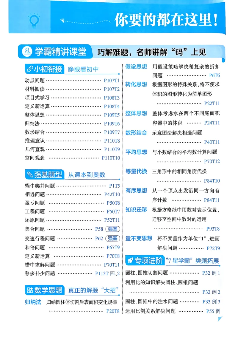 26春六下五星学霸数学人教_26春人教版数学三下_09、练习题+试卷合集_-26春《五星学霸》_26春《五星学霸》数学RJ6下