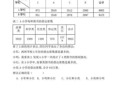 专项训练10：复式统计表（培优专练）（学生版）-（人教版）_26春人教版数学三下_00、更新资料3月18日_单元复习专项-K48_2025版