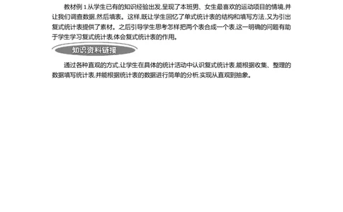 1复式统计表_26春人教版数学三下_19、赠送其它资料_旧教材资源_七彩课堂人教版数学三年级下册教案+学案_第三单元复式统计表（教案+学案）_教案
