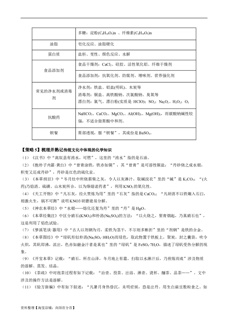 重难点01化学与STSE、化学与传统文化-2024年高考化学热点&middot;重点&middot;难点专练（新高考专用）（解析版）_05高考化学_新高考复习资料_2024年新高考资料_❤专项复习资料