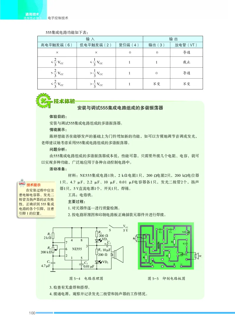 普通高中教科书&middot;通用技术选择性必修1电子控制技术(1)_高中全套电子教材及答案。_01高中电子教材全套_通用技术_苏教版_高中年级_选择性必修1电子控制技术
