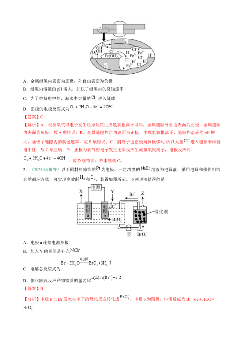 题型12新型电化学装置（解析版）_05高考化学_2025年新高考资料_二轮复习_2025年高考化学二轮热点题型归纳与变式演练（新高考通用）340117718