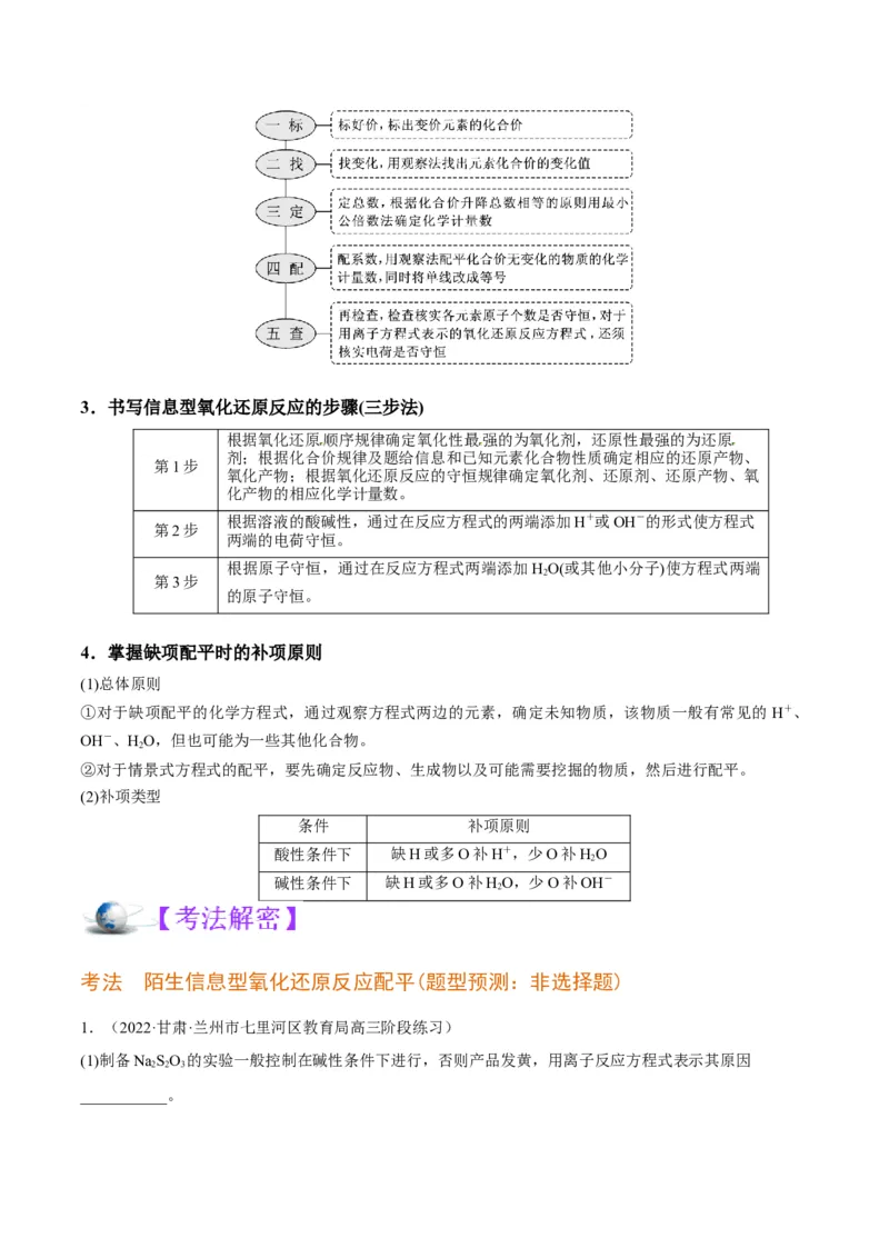 解密04氧化还原反应（讲义）-高频考点解密2022年高考化学二轮复习讲义+分层训练（全国通用）（解析版）_05高考化学_通用版（老高考）复习资料_2023年复习资料_二轮复习