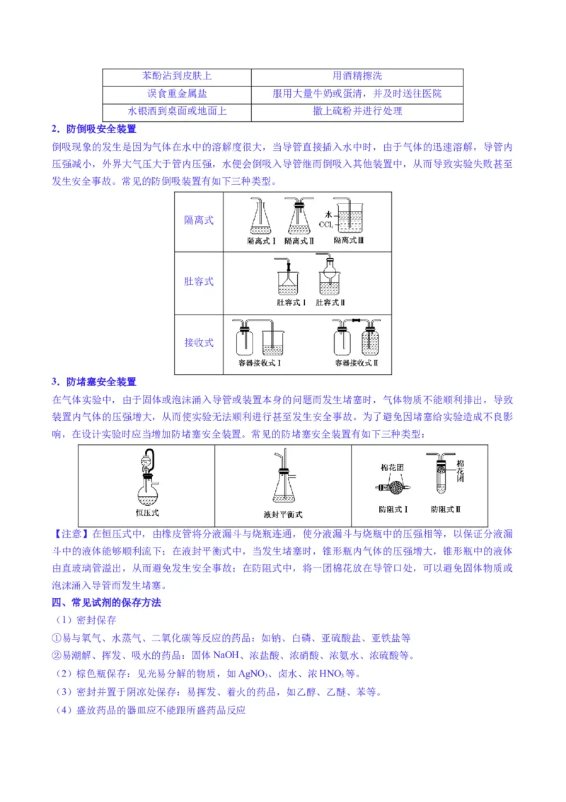 题型02化学实验基础-2025年高考化学二轮热点题型归纳与变式演练（新高考通用）（原卷版）_05高考化学_2025年新高考资料_二轮复习