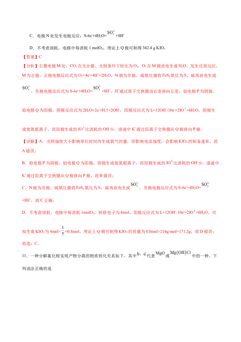 黄金卷07-赢在高考&middot;黄金8卷备战2024年高考化学模拟卷（湖南专用）（解析版）_05高考化学_2024年新高考资料_4.2024高考模拟预测试卷