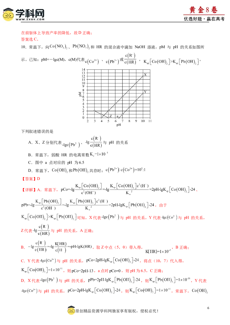 黄金卷03-赢在高考&middot;黄金8卷备战2024年高考化学模拟卷（福建专用）（解析版）_05高考化学_2024年新高考资料_4.2024高考模拟预测试卷