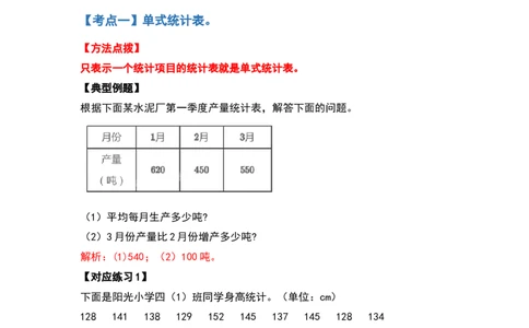 典型例题系列三年级数学下册典型例题系列之第三单元复式统计表（解析版）人教版_26春人教版数学三下_19、赠送其它资料_新建文件夹_三年级数学下册（人教版）_专项练习