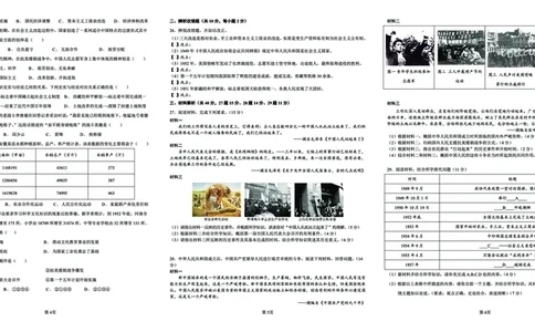 8历第一次月考安徽省合肥市蜀山中学2024-2025学年八年级下学期3月月考历史试题_新八下历史_13、月考真题试卷