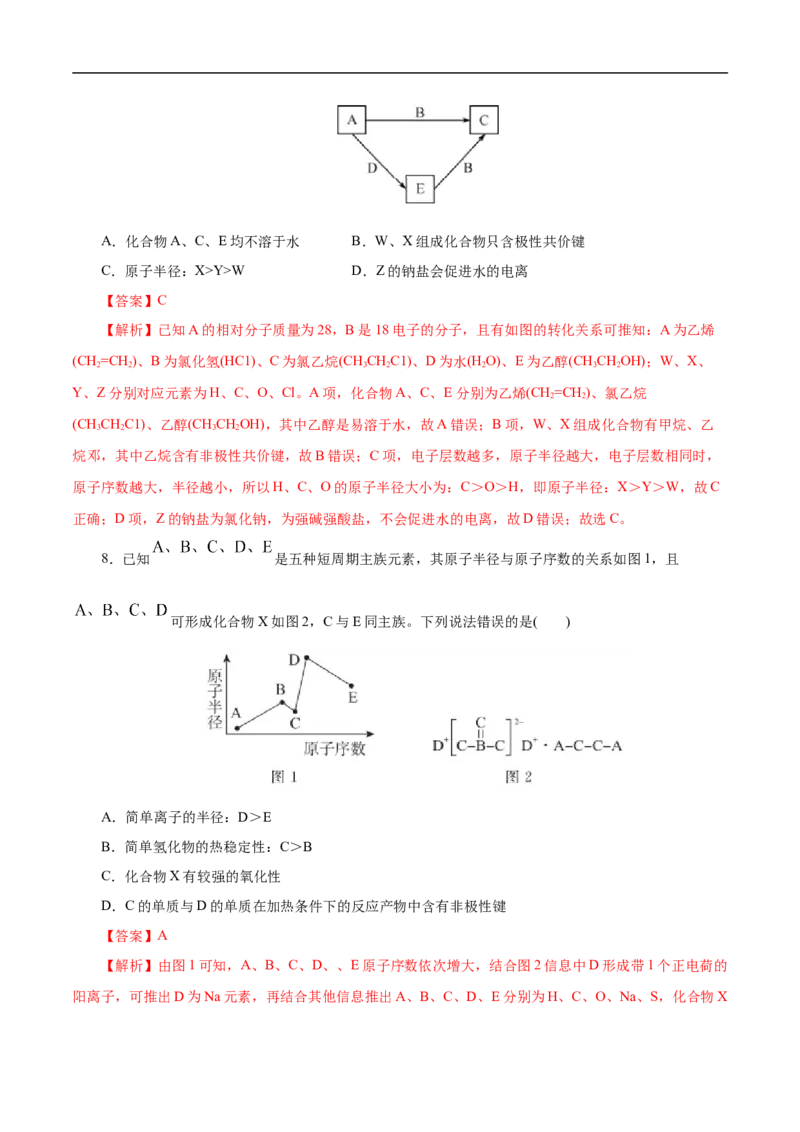 考点7元素周期律和元素周期表（解析版）_05高考化学_通用版（老高考）复习资料_2023年复习资料_一轮复习_备战2023年高考化学一轮复习考点帮（全国通用）
