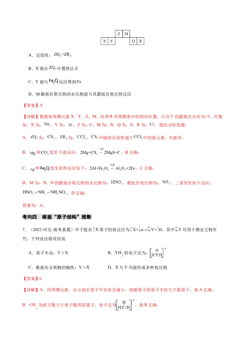 重难点10元素推断与元素周期律-2024年高考化学热点&middot;重点&middot;难点专练（新高考专用）（解析版）_05高考化学_2024年新高考资料_3.2024专项复习