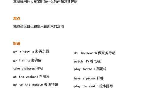 四4_《小学各科知识点》_小学英语《知识梳理》3-6年级上下册_下册_鲁科版小学英语3-5年级下册_四下_四4