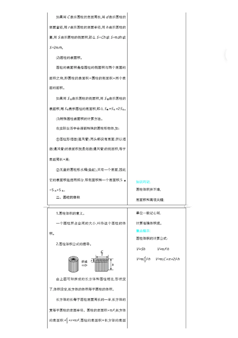 北京课改版小学数学六年级（下册）知识要点_《小学各科知识点》_小学数学《知识梳理》1-6年级上下册_下册_北京课改版小学数学1-6年级下册全册知识点