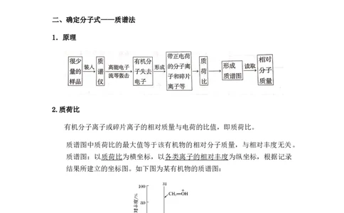 1.2.2有机化合物分子式与分子结构的确定讲义新教材2020-2021学年人教版（2019）高二化学选择性必修三（机构用）_高化_2025春-人教版高中化学_05新版高中化学选择性必修3_7.机构专用