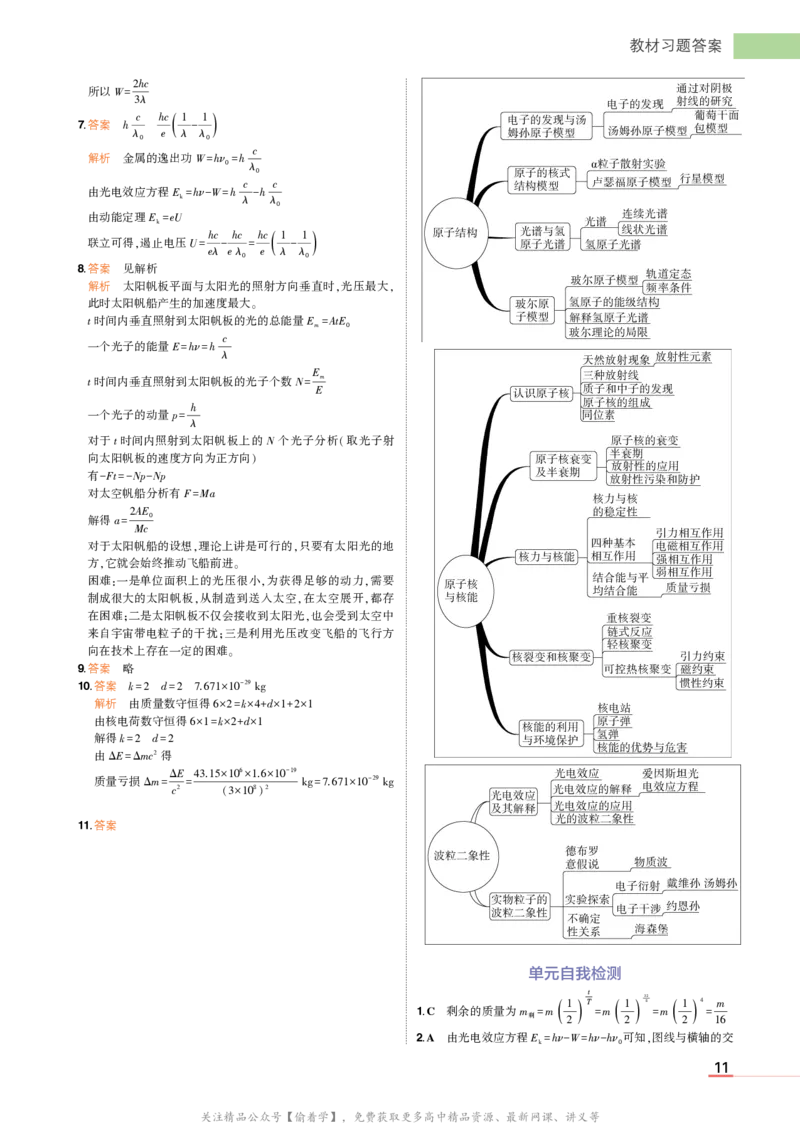 物理鲁科选择性必修3教材习题答案_高中全套电子教材及答案。_02高中教材参考答案_高中物理_鲁科版