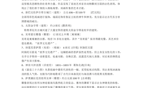 新人教版美术九年级下册知识总结_24秋《初中各科知识点梳理》_初中美术《知识梳理》7-9年级上下册_人教版初中美术7-9年级上下册知识梳理