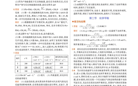 高中化学选择性必修1教材习题答案_高中全套电子教材及答案。_02高中教材参考答案_高中化学_人教版