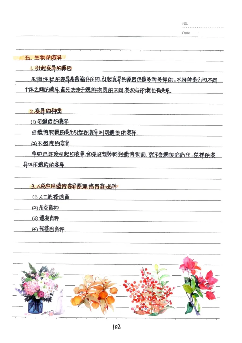 9）中考生物状元笔记（154页）(1)_内蒙古中考真题_赠品_2025.05.01初中九科学霸笔记（无水印）