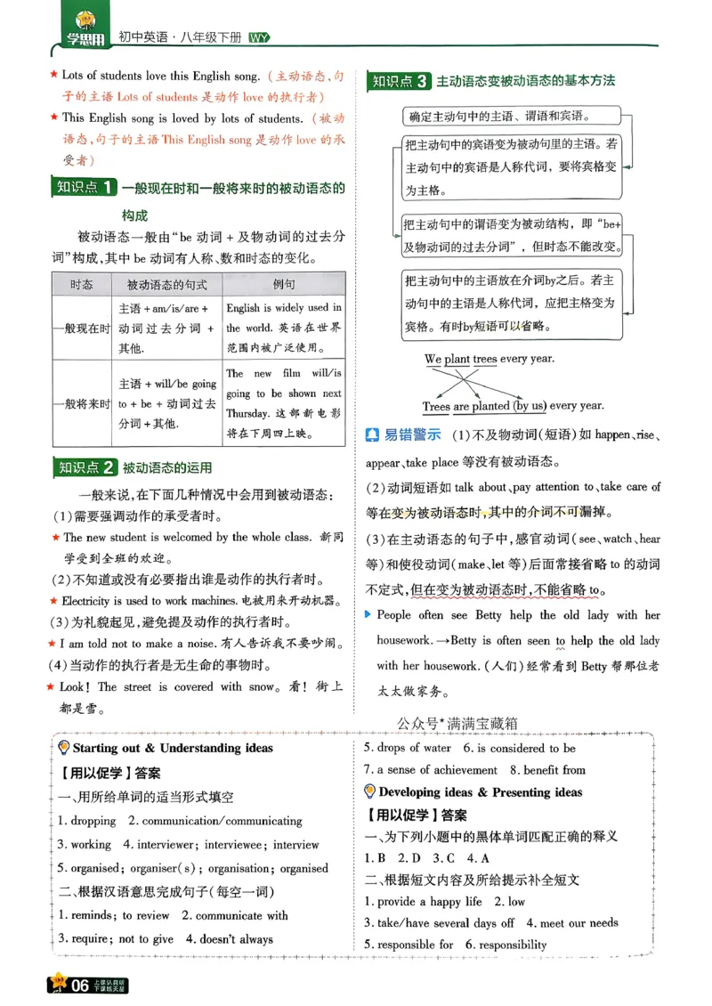 学思用_2026春《初中一遍过》系列_26春八下一遍过英语外研社
