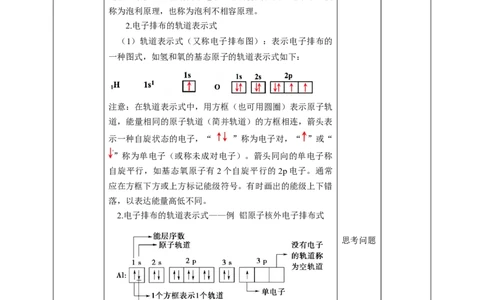 1.1.2原子结构第二课时教案_高化_2025春-人教版高中化学_04新版高中化学选择性必修2_08第四套同步课件+教案_1.1.2原子结构第二课时电子云原子轨道泡利原理等